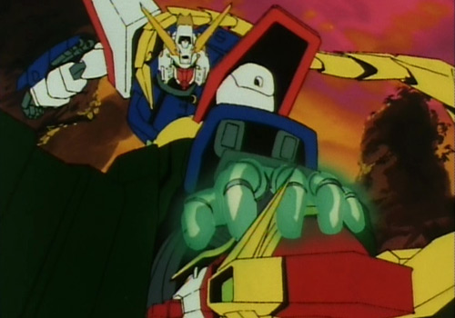 Shining Gundam and Dragon Gundam