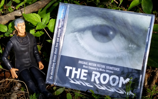 Spock with The Room soundtrack cd