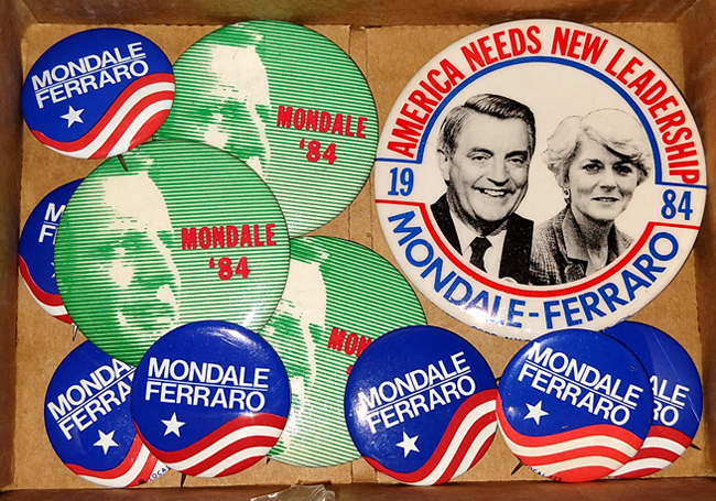 Walter Mondale campaign buttons