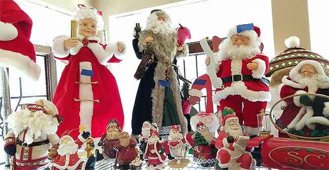 Christmas dolls and figurines