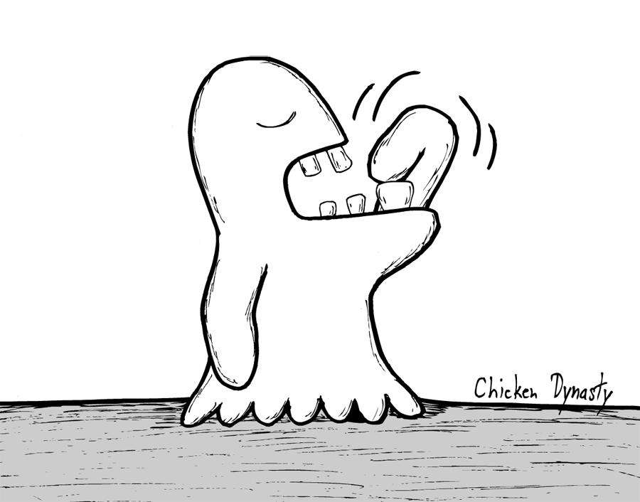 Ghost wiggling a loose tooth
